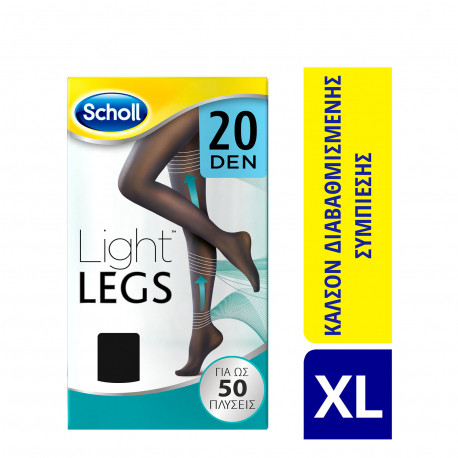 Scholl καλσόν light legs xl/ black 20den