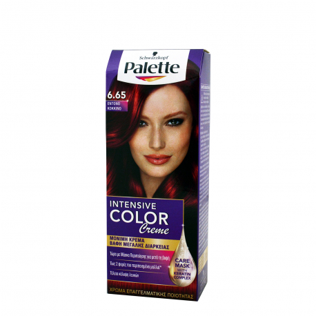 Palette βαφή μαλλιών intensive color creme έντονο κόκκινο Νο. 6.65 (110ml)