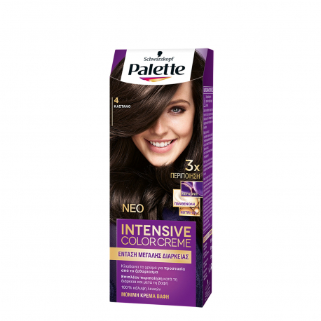 Palette βαφή μαλλιών intensive color creme Νο. 4 (110ml)