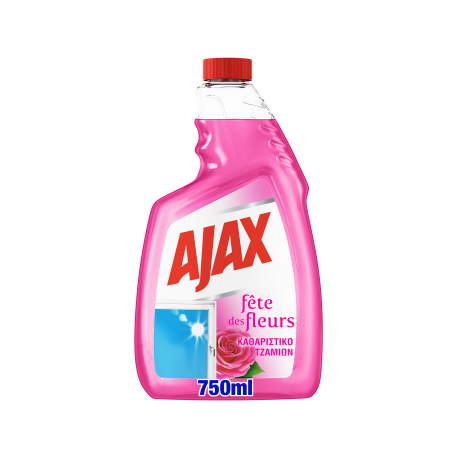 Ajax υγρό ανταλλακτικό καθαριστικό για τζάμια ρόδο της αυγής (750ml)