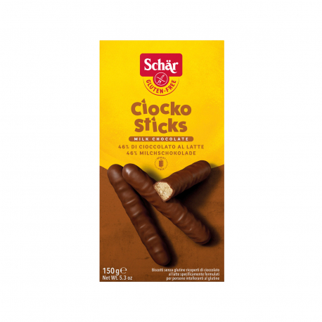 Schar στικ σοκολατένια ciocko sticks - χωρίς γλουτένη (150g)