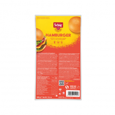 Schar ψωμάκια για μπέργκερ - χωρίς γλουτένη (300g)