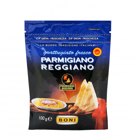 Boni τυρί τριμμένο παρμεζάνα parmigiano reggiano (100g)