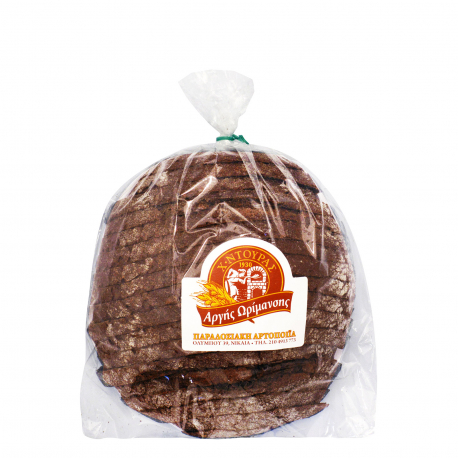 Ντούρας ψωμί χωριάτικο αργής ωρίμανσης με χαρούπι & ξινό προζύμι σε φέτες (750g)