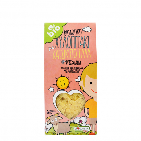 Bdl organic & healthy food πάστα ζυμαρικών παιδικά χυλοπιτάκι με κατσικίσιο γάλα - βιολογικό, προϊόντα που μας ξεχωρίζουν (250g)
