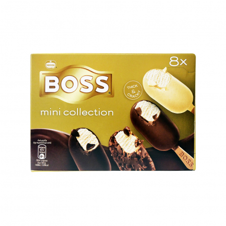 Boss παγωτό πολυσυσκευασία mini collection ξυλάκι (8x36g)