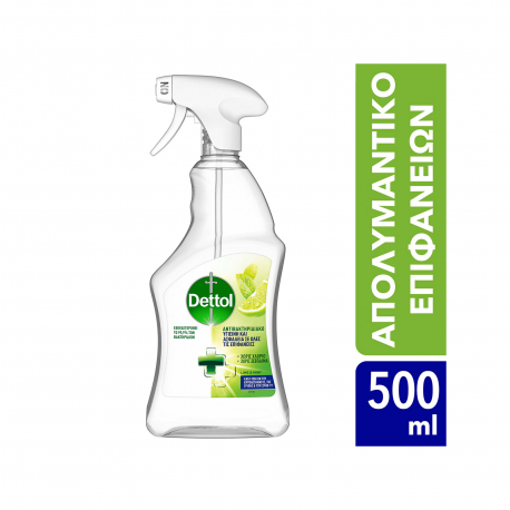 Dettol υγρό πολυκαθαριστικό αντιβακτηριδιακό lime & mint (500ml)
