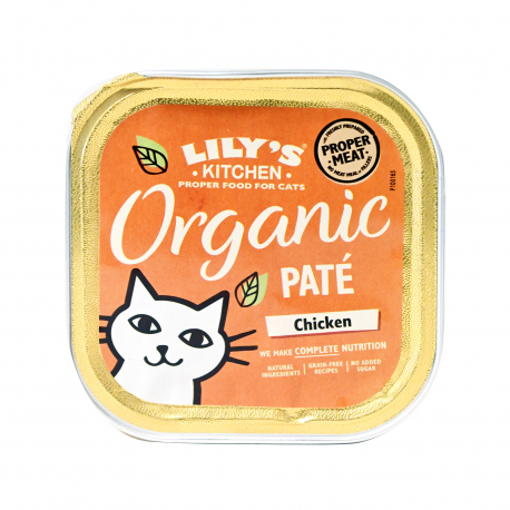 Lily's kitchen τροφή γάτας chicken - βιολογικό, προϊόντα που μας ξεχωρίζουν (85g)
