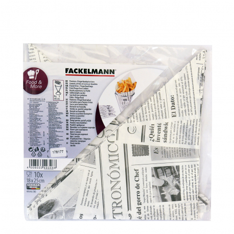 Fackelmann σακούλα βάση σερβιρίσματος fingerfood bags (10τεμ.)