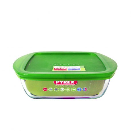 Pyrex δοχείο φαγητού γυάλινο τετράγωνο και για ψήσιμο (1.05lt)