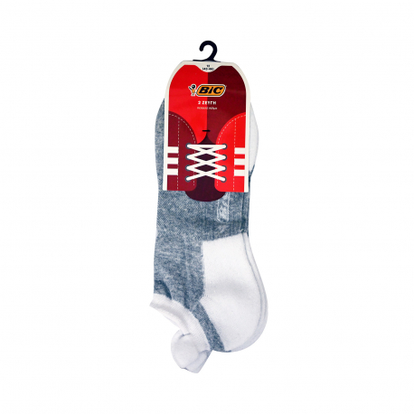 BIC κάλτσα πετσετέ πέλμα avigliano Νo. 43-46/ γκρι - λευκό (2τεμ.)