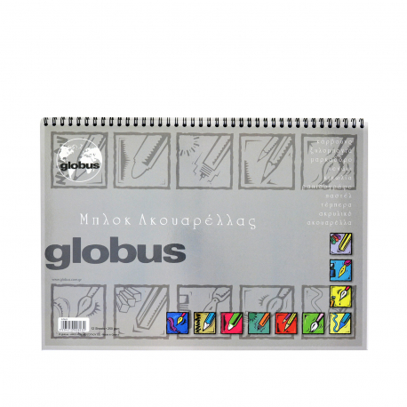 Globus μπλοκ ακουαρέλας No. 3 25Χ35