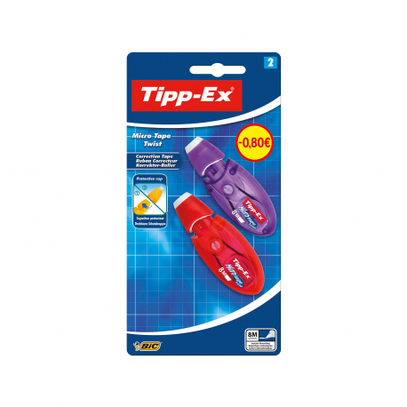 Tippex ταινία διορθωτική micro tape twist (2τεμ.) (-0.8€)