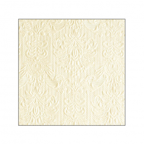 Ambiente χαρτοπετσέτες μεσαίες elegance cream ανάγλυφο - προϊόντα που μας ξεχωρίζουν 33X33εκ., 15 τεμάχια (82g)