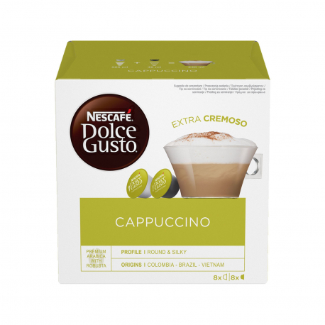 Nescafe dolce gusto καφές σε κάψουλες cappuccino 8 μερίδες (16τεμ.)