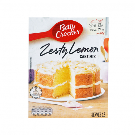 Betty Crocker μείγμα για κέικ zesty lemon - vegetarian (425g)