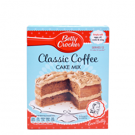 Betty Crocker μείγμα για κέικ classic coffee - vegan (425g)