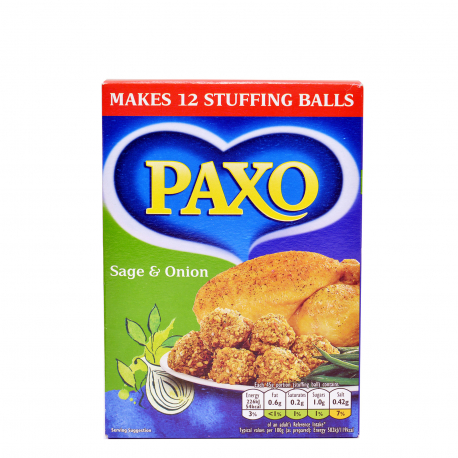 Paxo μείγμα για γέμιση με φασκόμηλο & κρεμμύδι μείγμα μπαχαρικών (170g)