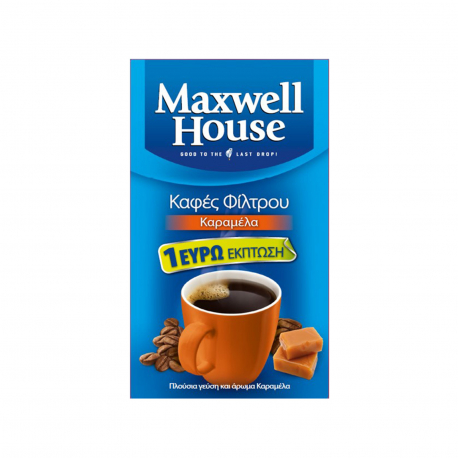 Maxwell house καφές φίλτρου καραμέλα (225g) (-1€)