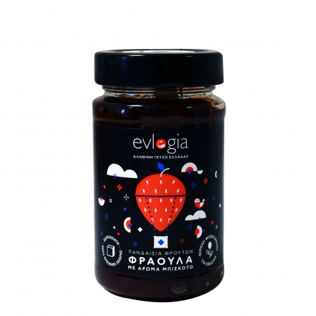 Evlogia προϊόν επάλειψης πανδαισία φρούτων φράουλα με άρωμα μπισκότο (280g)