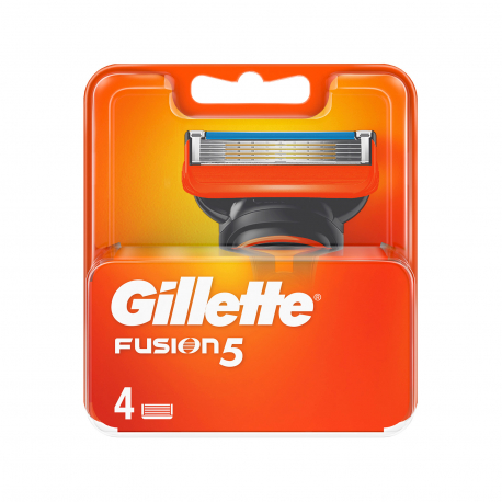 Gillette ανταλλακτικά ξυραφάκια αντρικά fusion 5 αντρικά (4τεμ.)