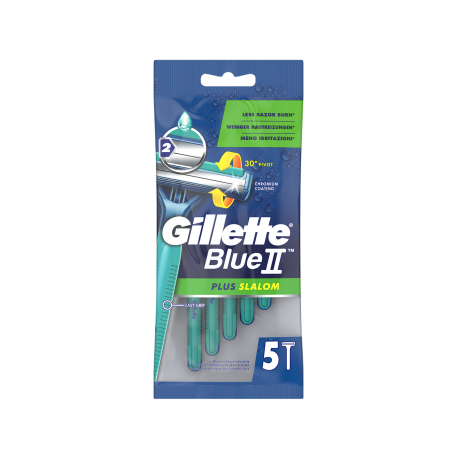 Gillette ξυραφάκια αντρικά blue II plus slalom (5τεμ.)