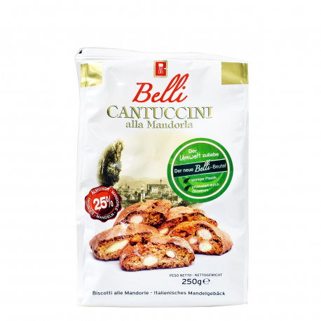 Biscottificio μπισκότα cantuccini με ολόκληρα αμύγδαλα - προϊόντα που μας ξεχωρίζουν (250g)