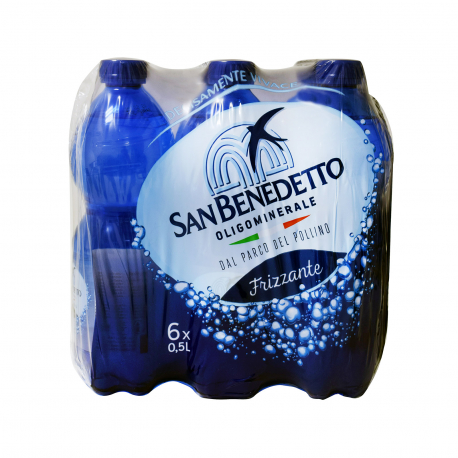 San Benedetto φυσικό μεταλλικό νερό ανθρακούχο (6x500ml)