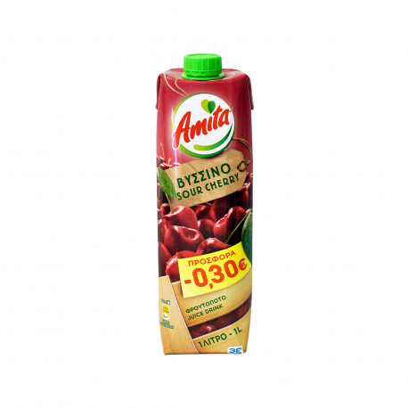 Amita φρουτοποτό βύσσινο (1lt) (-0.3€)
