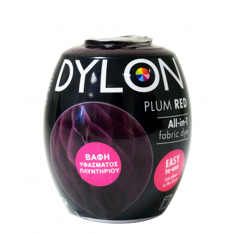 Dylon βαφή πλυντηρίου ρούχων all in 1 plum red (350g)