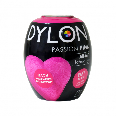 Dylon βαφή πλυντηρίου ρούχων all in 1 passion pink (350g)