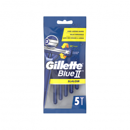 Gillette ξυραφάκια αντρικά blue II slalom (5τεμ.)