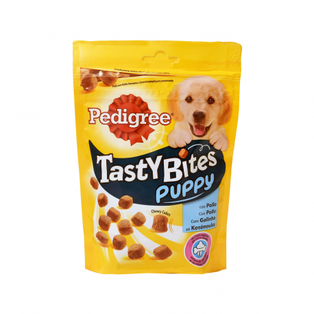 Pedigree τροφή σκύλου συμπληρωματική tastybites puppy με κοτόπουλο (125g)