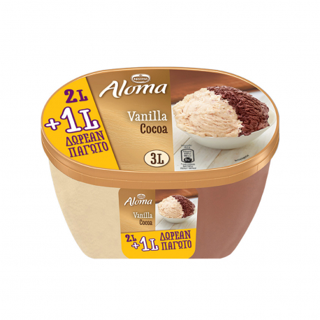 Nestle παγωτό οικογενειακό aloma βανίλια - σοκολάτα (1.455g)