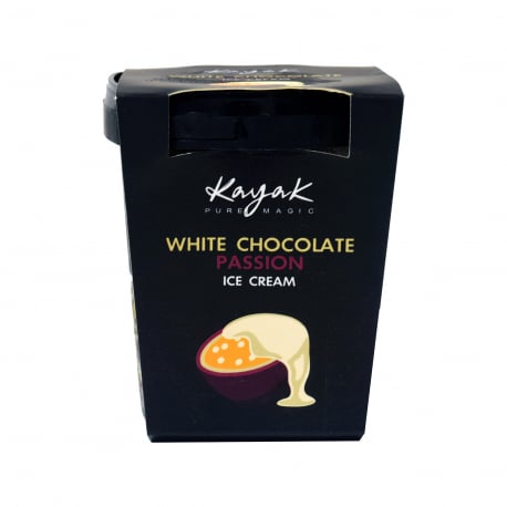 Kayak παγωτό οικογενειακό white white chocolate - passion (0.42kg)