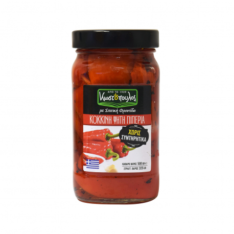 Κωστόπουλος τουρσί κόκκινη πιπεριά, ψητή κονσέρβα λαχανικών (325g)