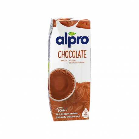 Alpro ρόφημα σόγιας με γεύση σοκολάτα - χωρίς γλουτένη, χωρίς λακτόζη, vegetarian, vegan (250ml)
