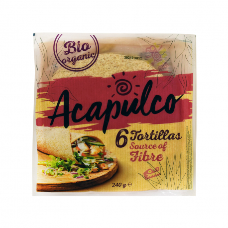 Acapulco πίτες τορτίγια ολικής αλέσεως - βιολογικό (240g)