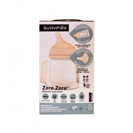 Suavinex μπιμπερό πλαστικό παιδικό zero zero κατά των κολικών