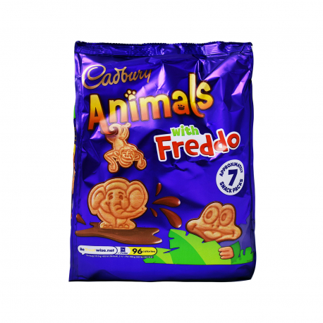 Cadbury μπισκότα παιδικά animals with freddo - vegetarian, vegan (139g)