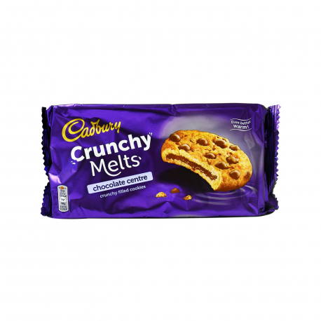 Cadbury μπισκότα γεμιστά crunchy melts chocolate (156g)