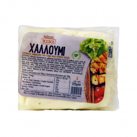 Troodos τυρί ημίσκληρο κυπριακό χαλούμι - vegetarian (225g)