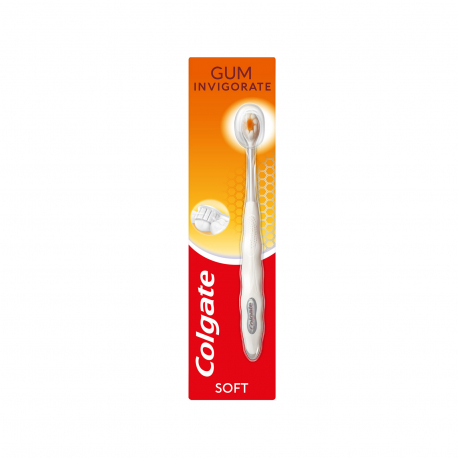 Colgate οδοντόβουρτσα gum invigorate soft/ άσπρη