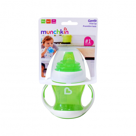 Munchkin ποτήρι πλαστικό παιδικό gentle first cup 4+ μηνών