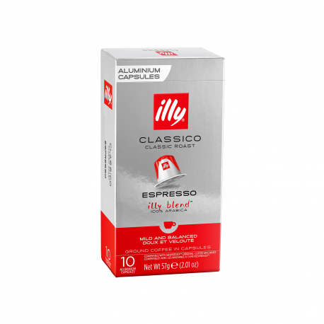 Illy καφές espresso σε κάψουλες classico illy blend 100% arabica 10 μερίδες (10τεμ.)