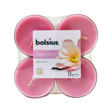 Bolsius κεριά ρεσώ αρωματικά 8 ωρών magnolia (8τεμ.)