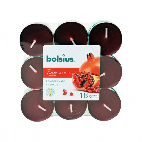 Bolsius κεριά ρεσώ αρωματικά 4 ωρών pomegranate (18τεμ.)