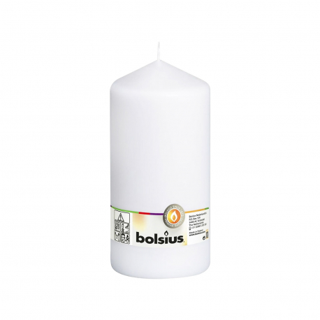 Bolsius κερί κυλινδρικό 200/98 λευκό