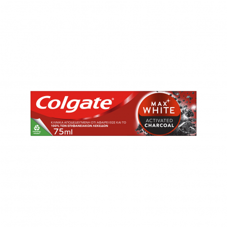 Colgate οδοντόκρεμα max white charcoal (75ml)