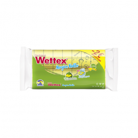 Wettex πανάκι καθαρισμού magico rullo 1.5 Μ (2τεμ.) (-2€)